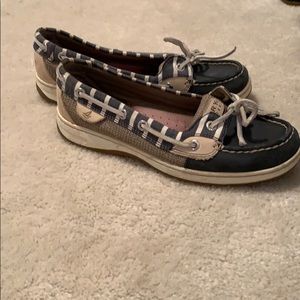 Blue Sperry Shoes